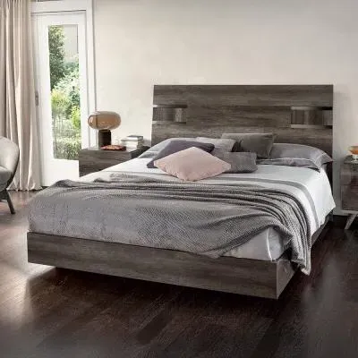 Medea Italian Bed - Vintage Oak