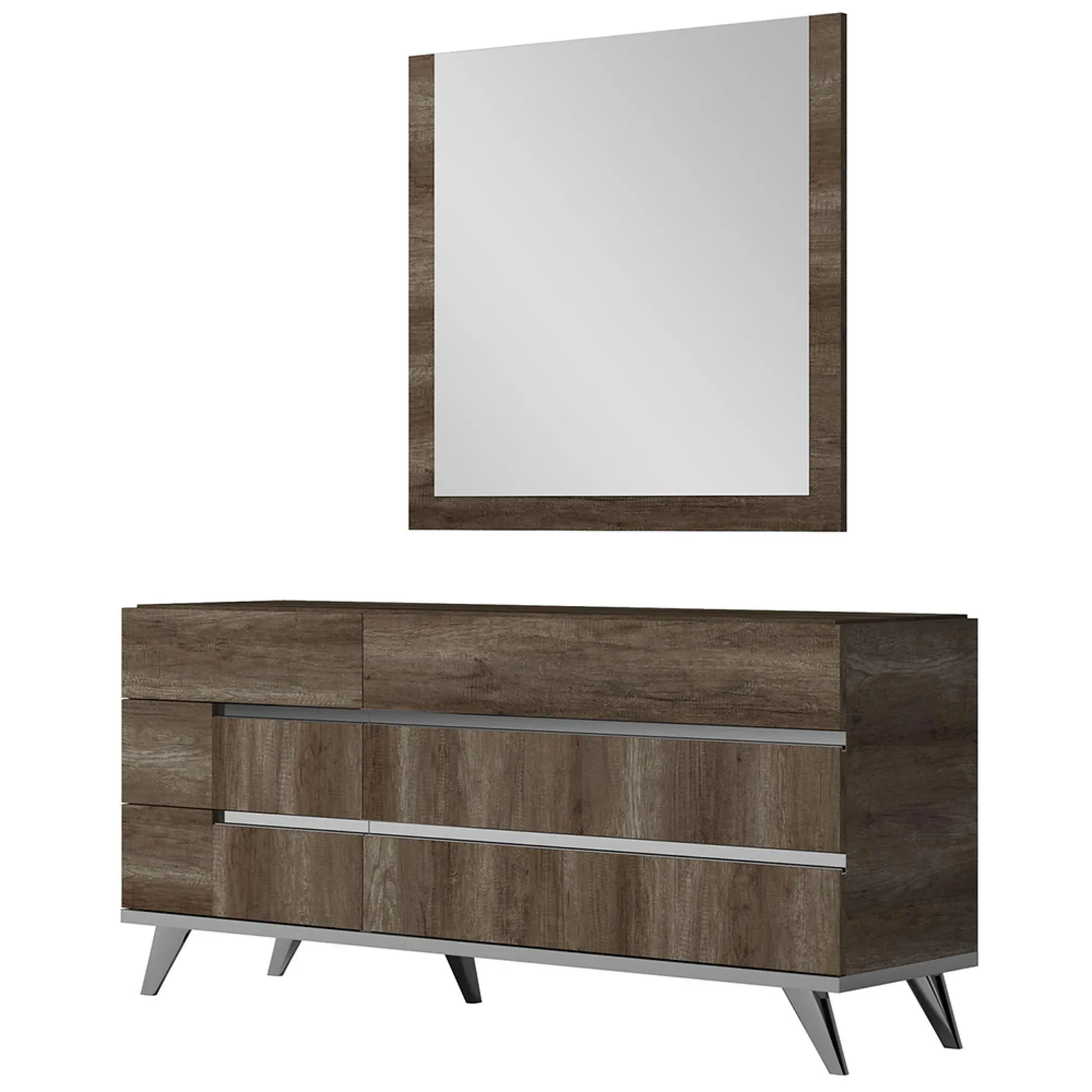 Medea Wall Mirror - Vintage Oak