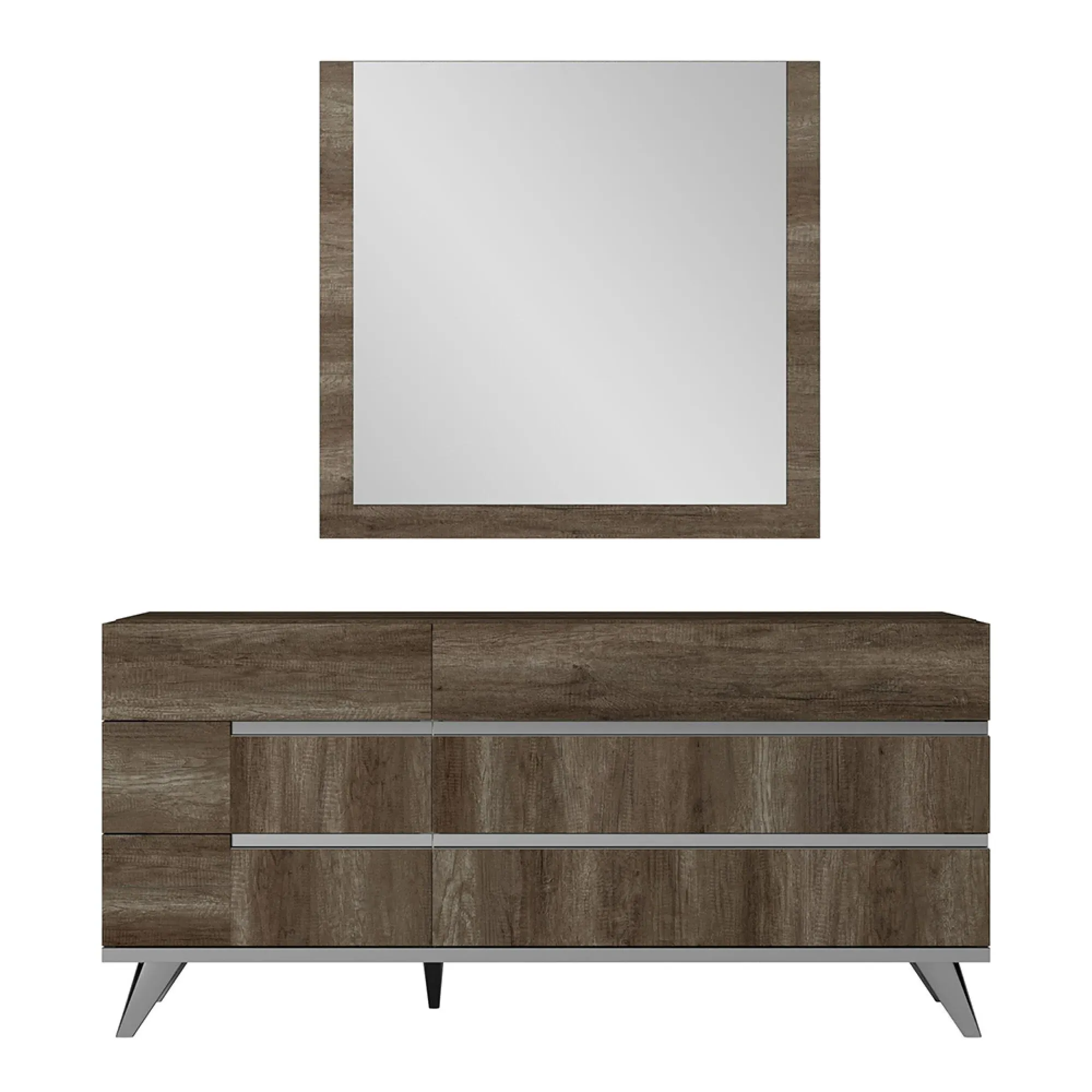 Medea Wall Mirror - Vintage Oak