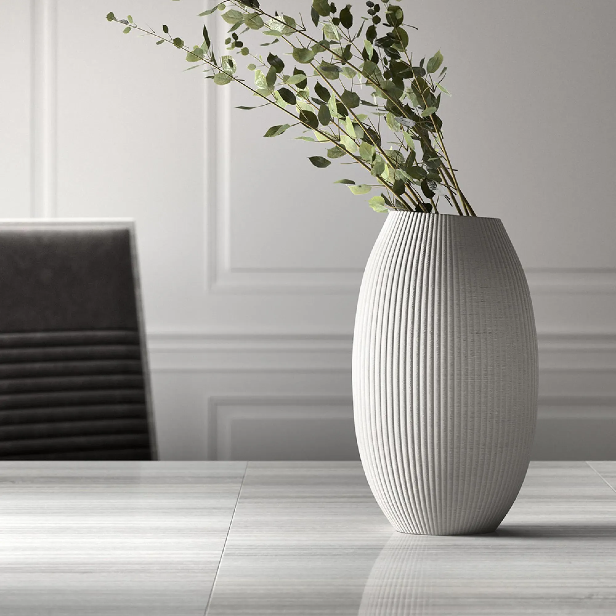 Mia 10 Seater Dining Table - Silver Grey, Eucalyptus