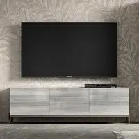 Mia 185cm TV Unit - Silver Grey, Eucalyptus