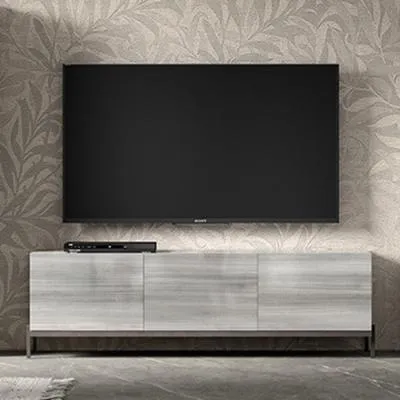 Mia 185cm TV Unit - Silver Grey, Eucalyptus image