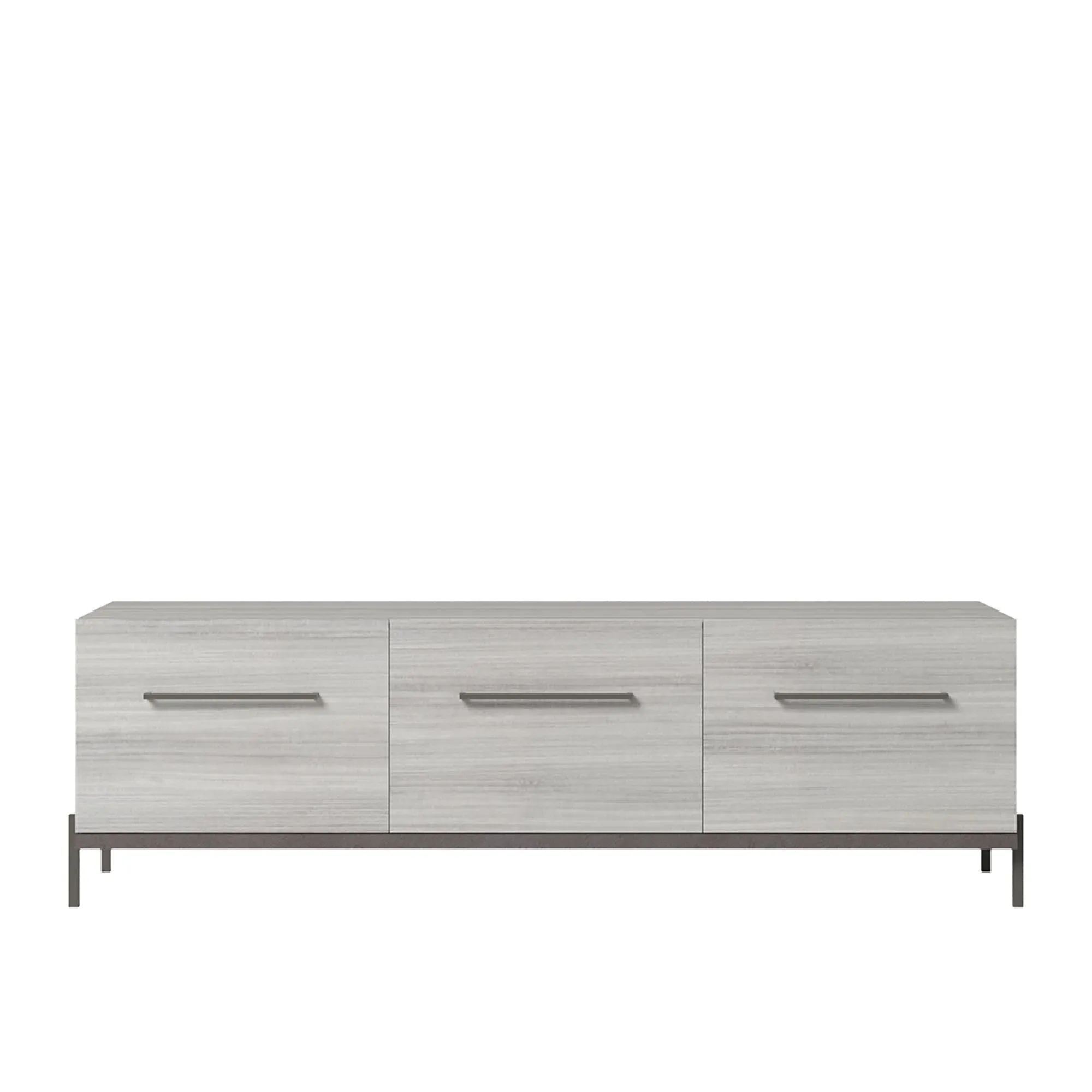 Mia 185cm TV Unit with Handles - Grey