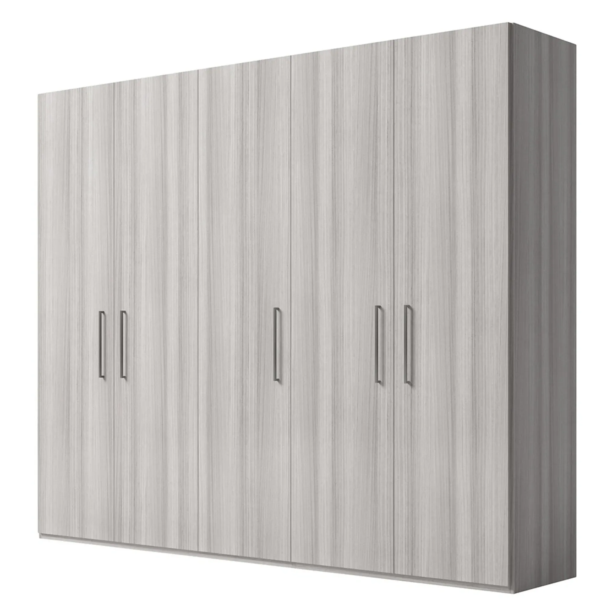 Mia 5 Door Wardrobe - Silver Grey