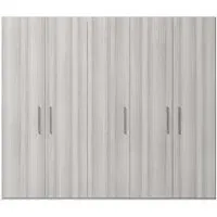 Mia 5 Door Wardrobe - Silver Grey