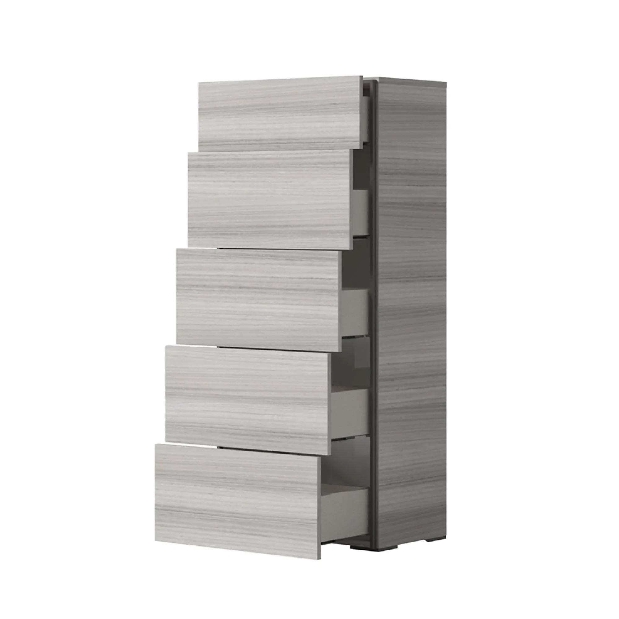 Mia 5 Drawer Tall Chest - Grey
