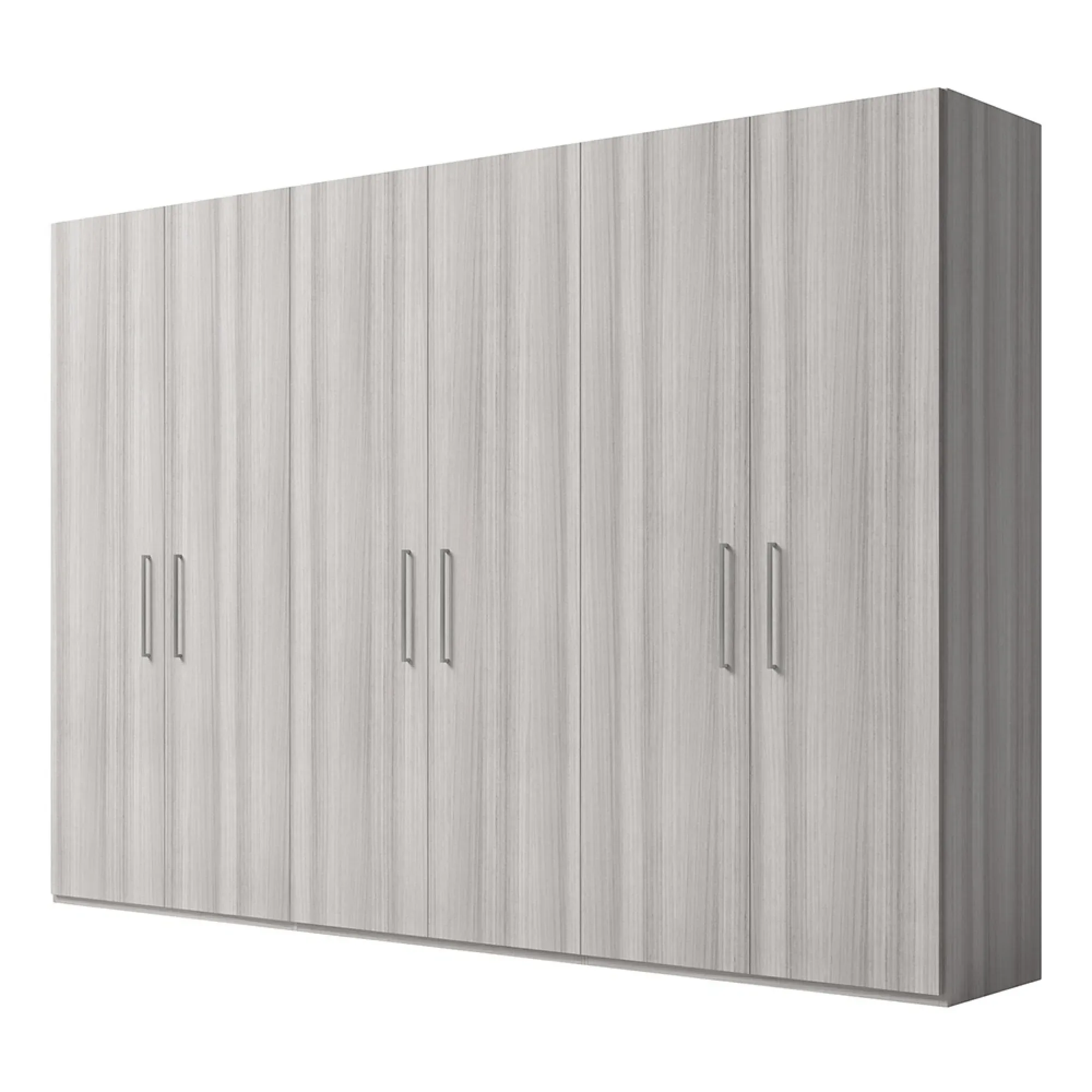 Mia 6 Door Wardrobe - Silver Grey