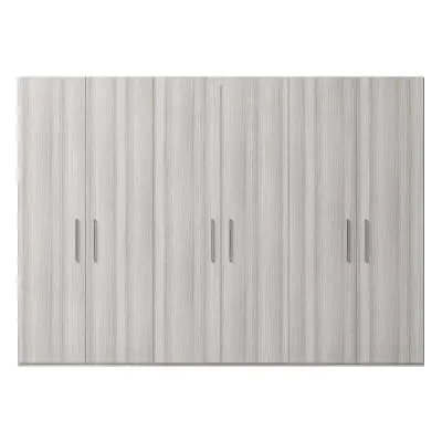 Mia 6 Door Wardrobe - Silver Grey