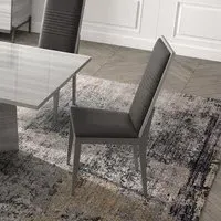 Mia Italian Dining Chair Set of 2 - Grey