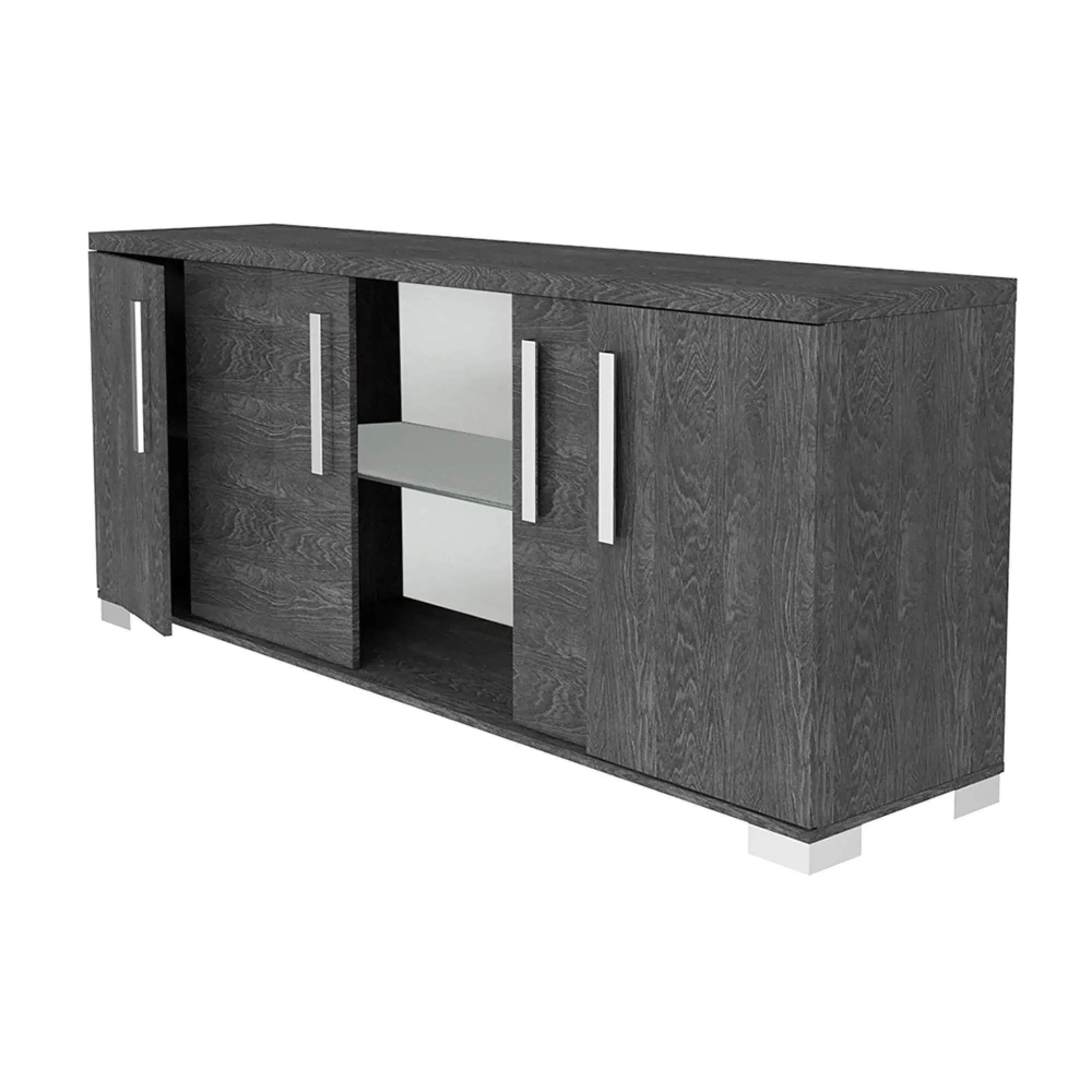 Sarah Day Buffet Sideboard with 4 Doors - Grey, Birch