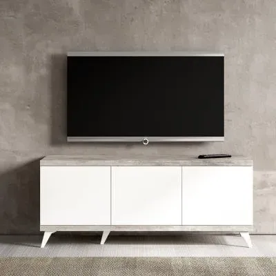Treviso Italian 151cm TV Unit with Storage - White