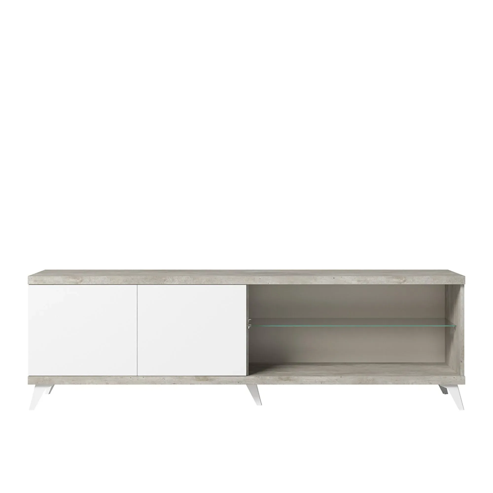 Treviso Italian 202cm TV Unit - White
