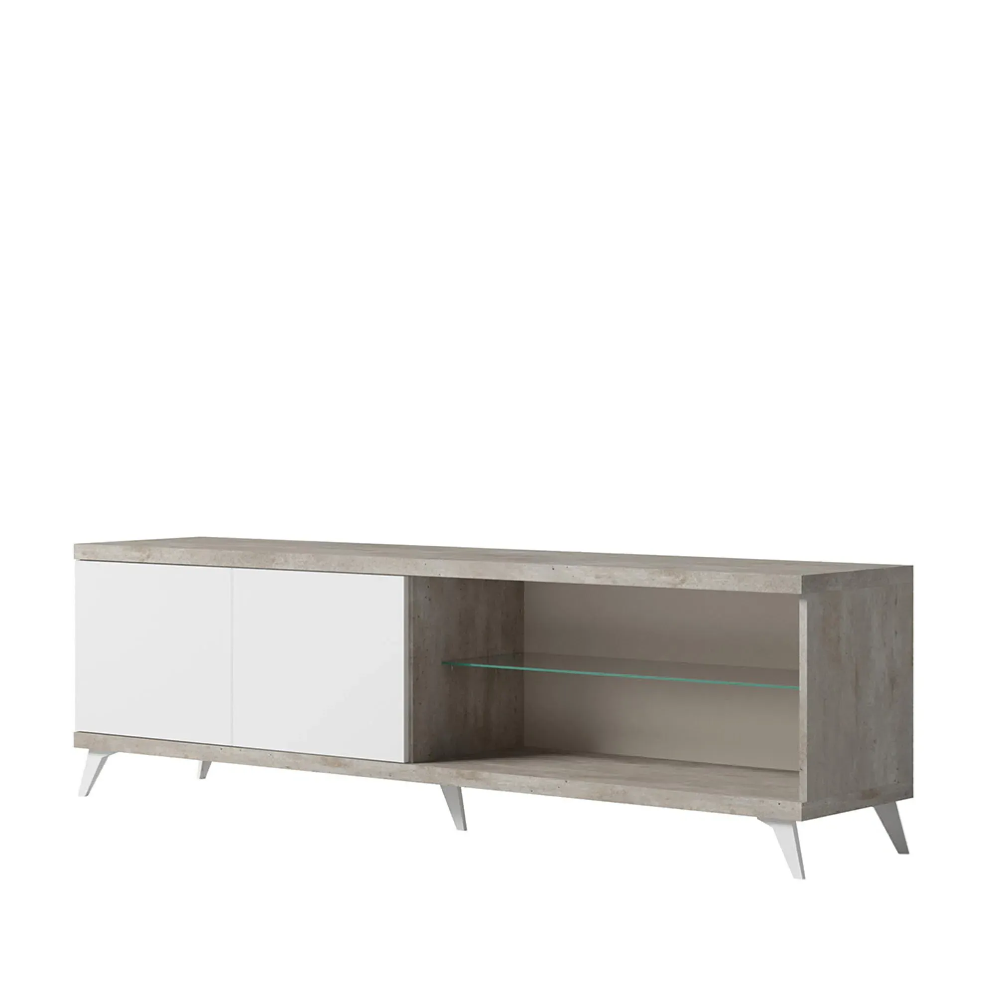Treviso Italian 202cm TV Unit - White