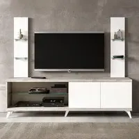 Treviso Italian 202cm TV Unit - White