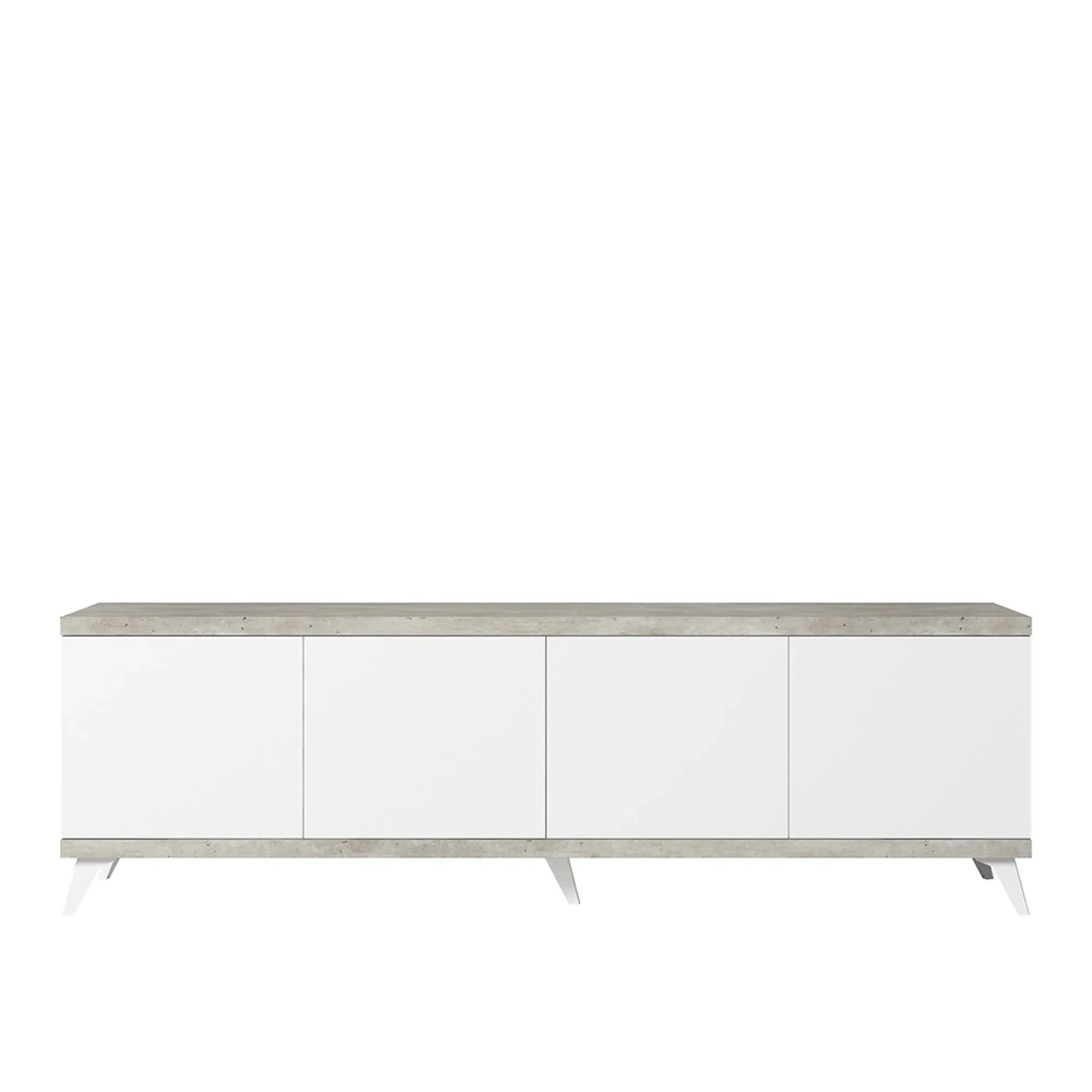 Treviso Italian 202cm TV Unit with Storage - White