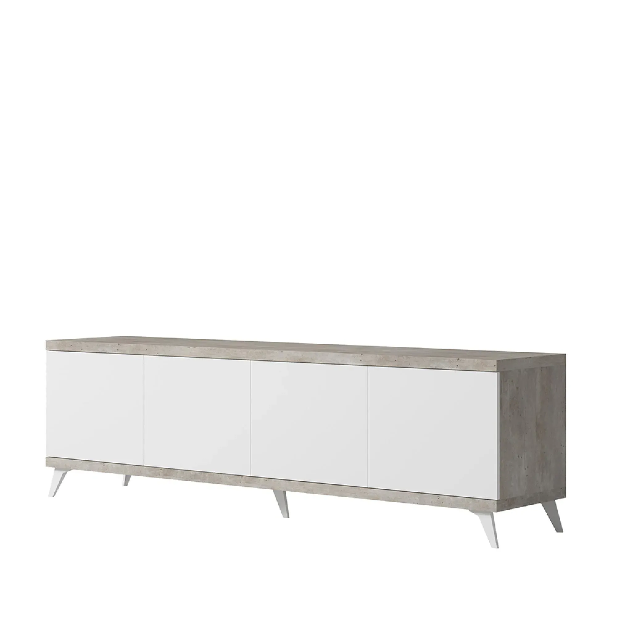 Treviso Italian 202cm TV Unit with Storage - White