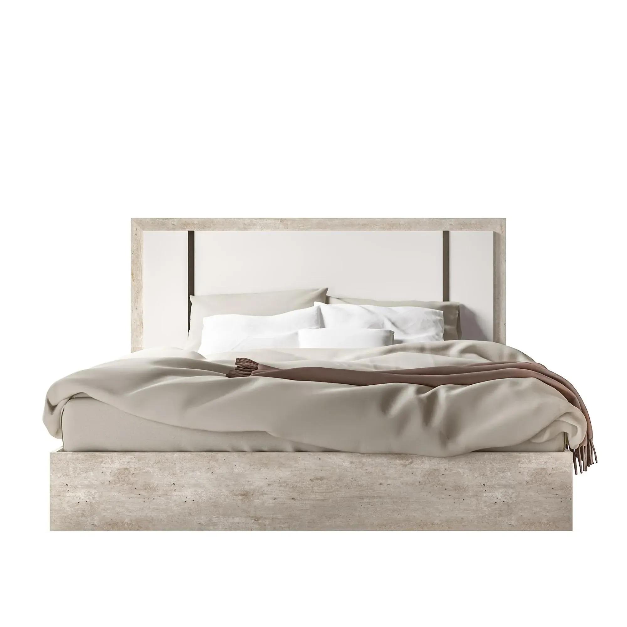 Treviso Italian Bed - Grey