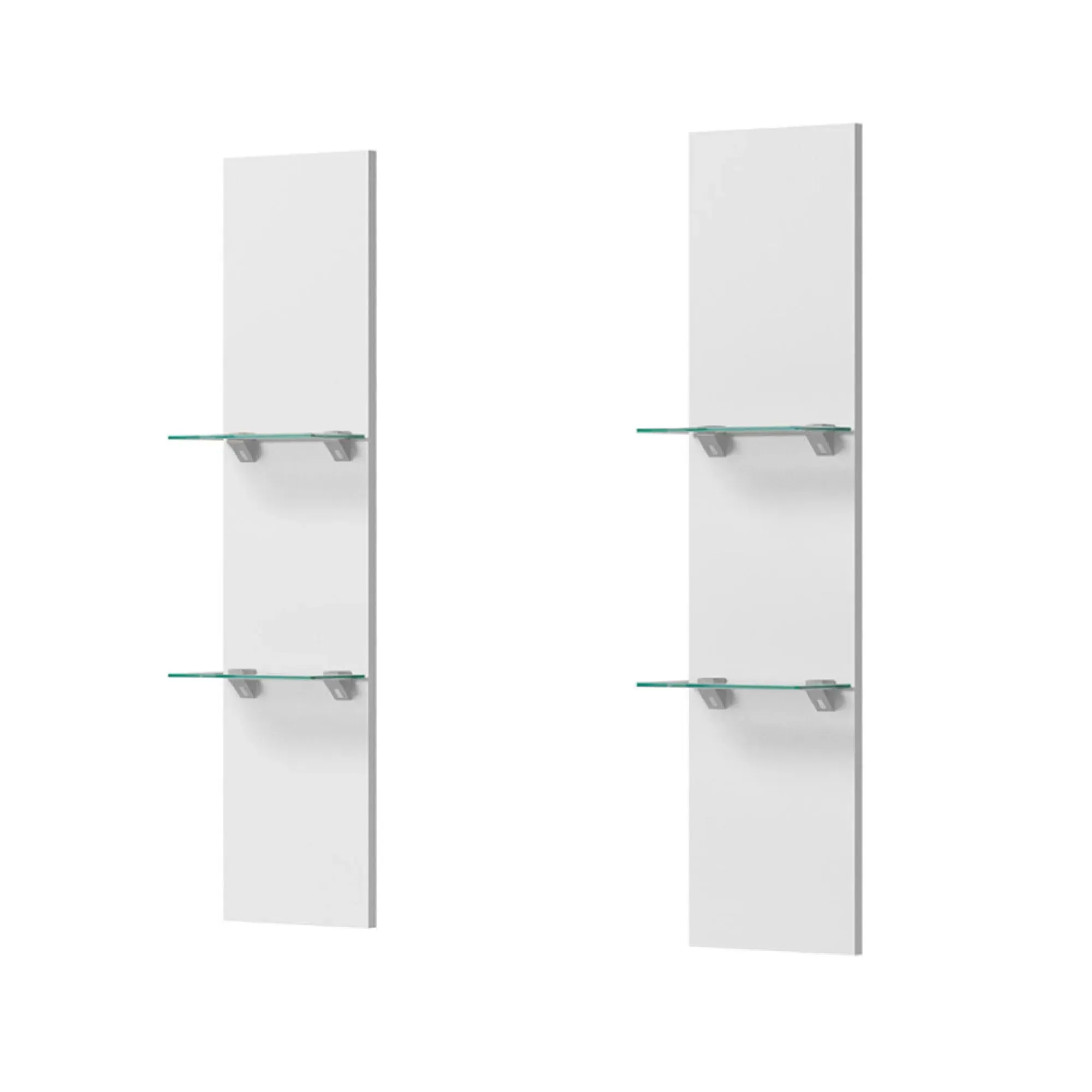 Treviso Italian DVD Shelves - White