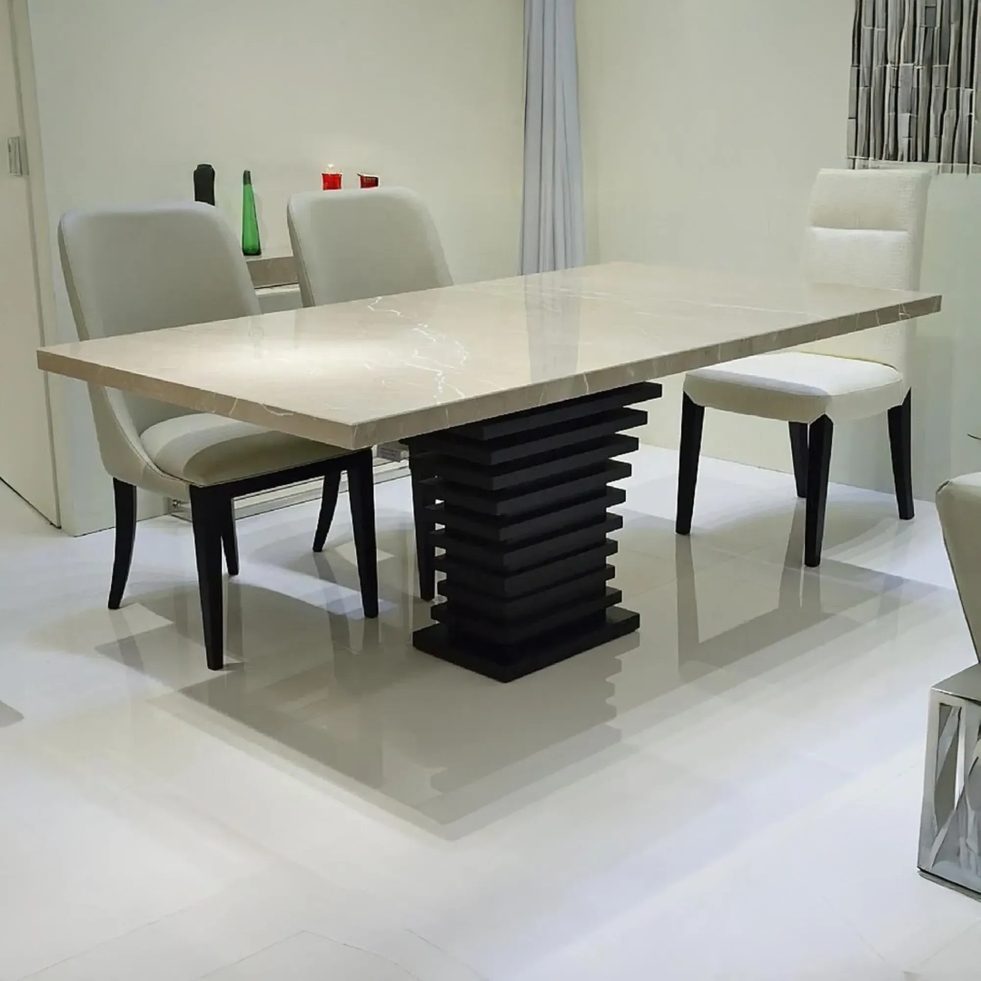 Ark Dining Table - Marble, Wood
