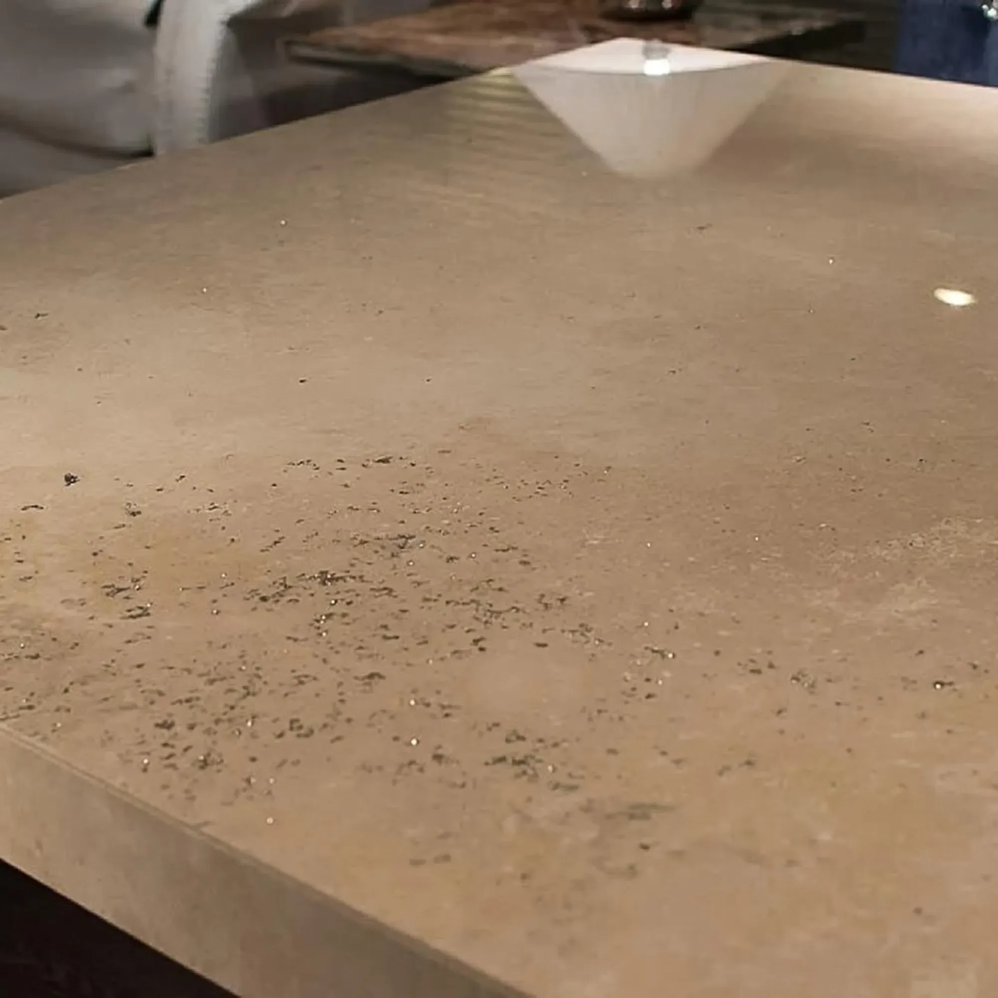 Athena 8 Seater Square Dining Table - Marble, Steel