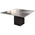 Athena Thin 8 Seater Square Dining Table - Marble, Steel