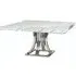 Aurora 8-Seater Square Dining Table - Marble, Stainless Steel