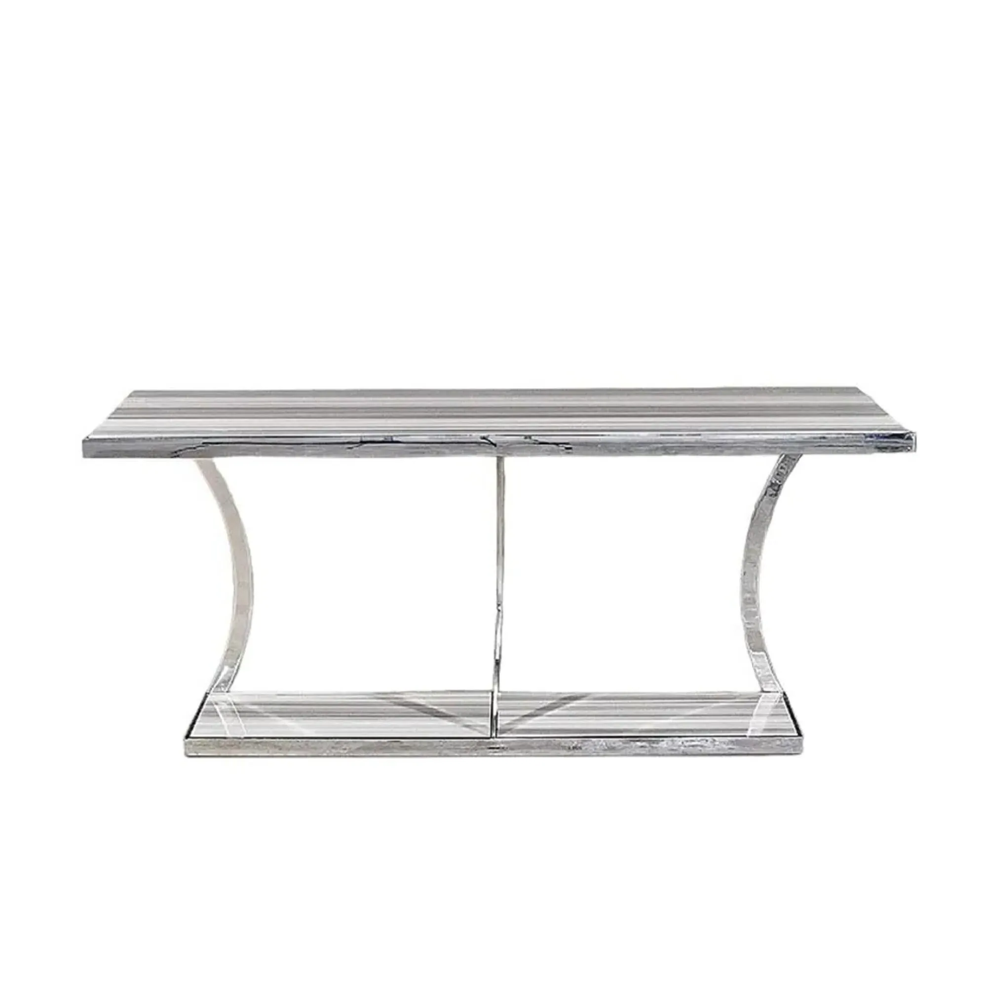 Aurora Console Table - Marble, Stainless Steel