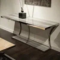 Aurora Console Table - Marble, Stainless Steel