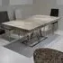 Aurora Dining Table - Marble, Stainless Steel