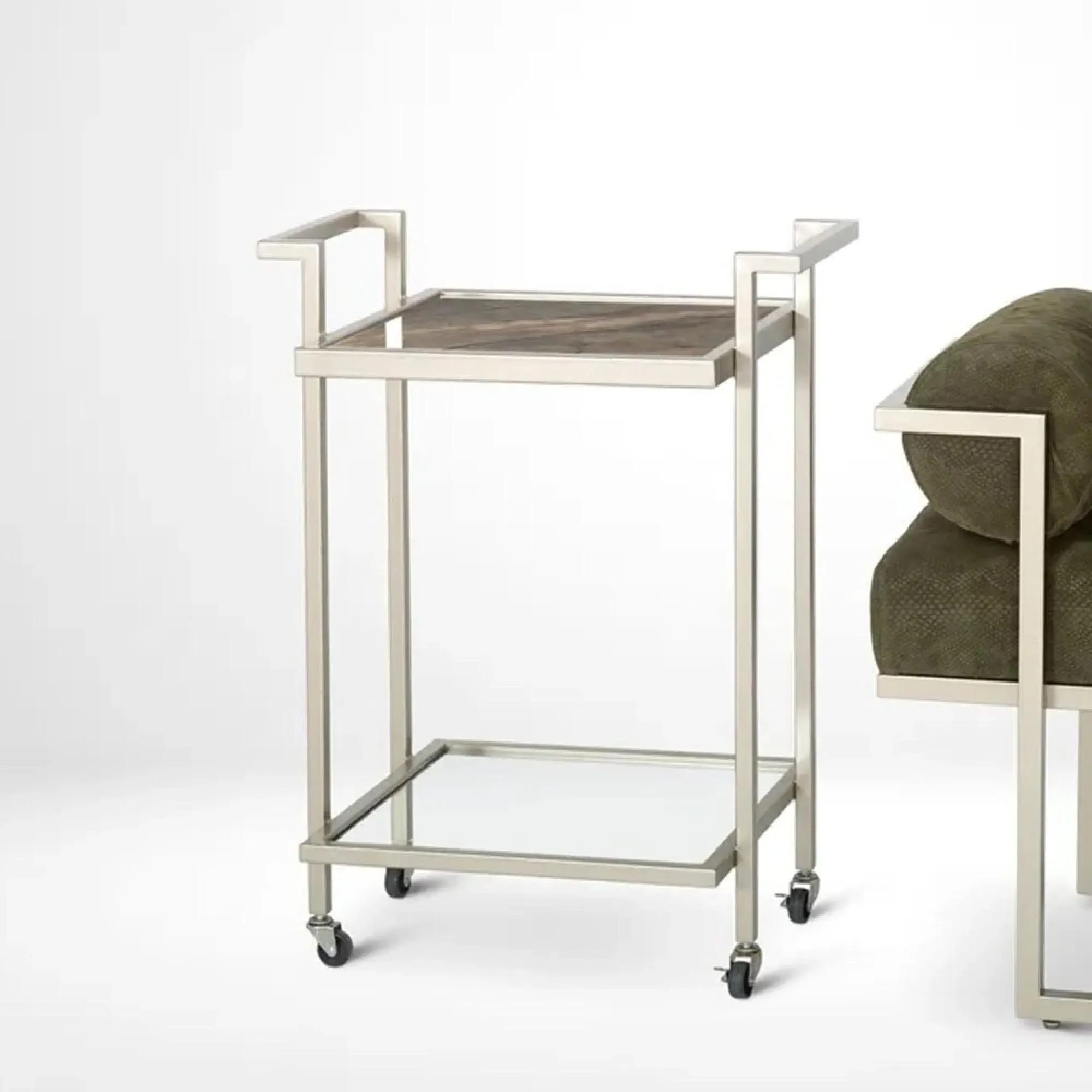 Billy Marble Bar Trolley