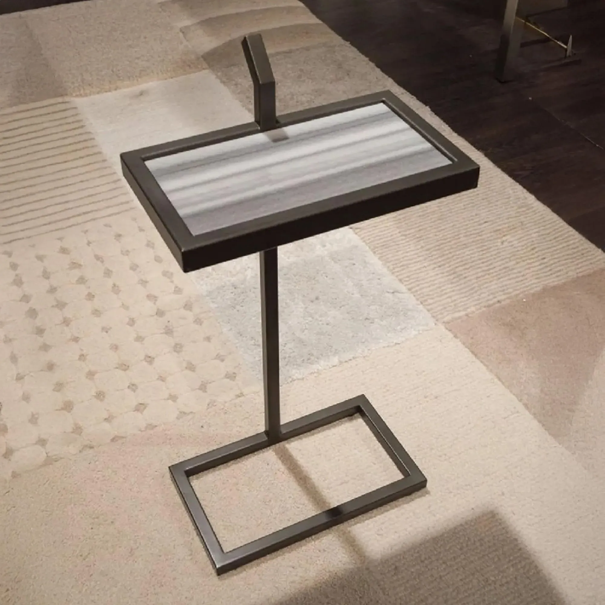 Billy Rectangular Accent Table - Marble