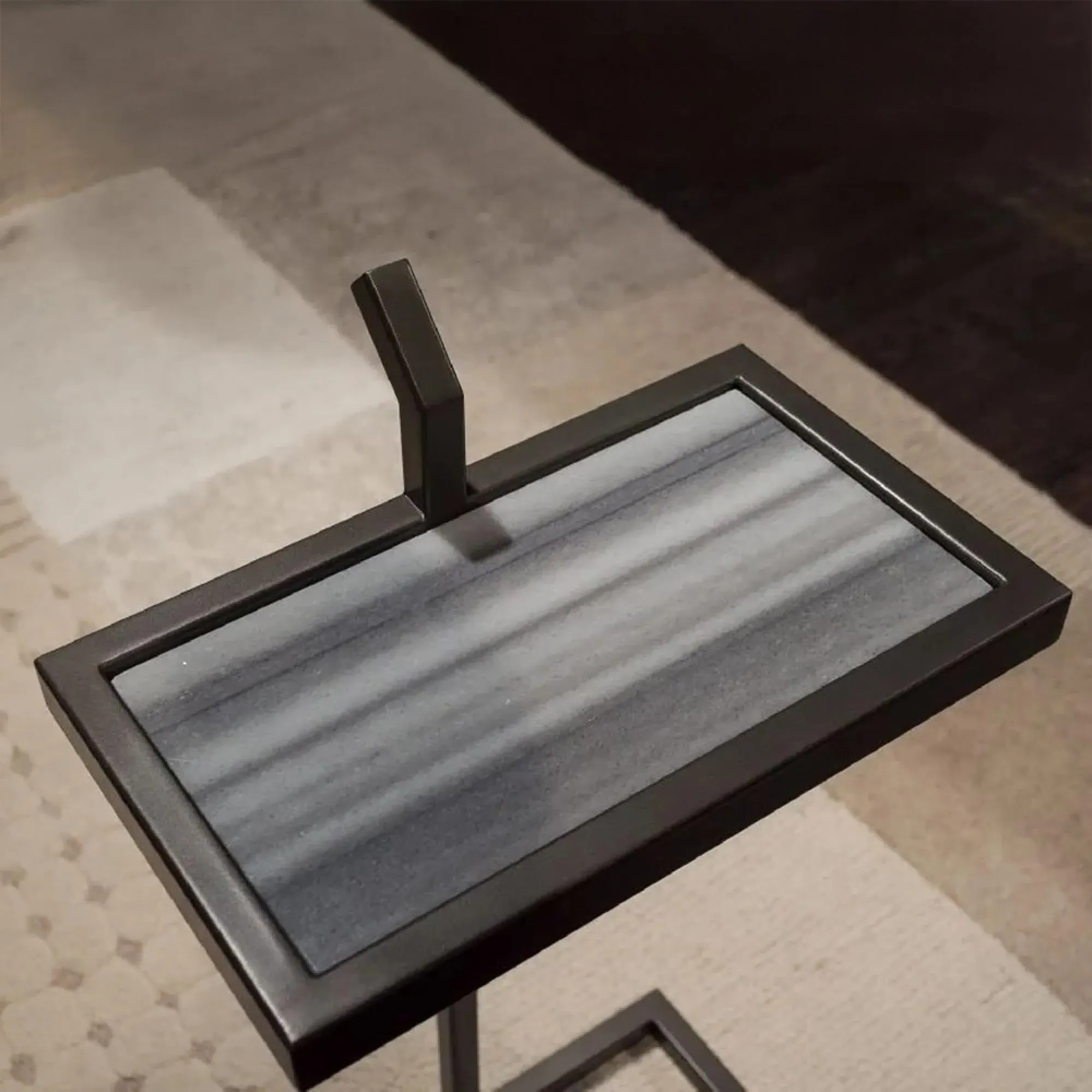 Billy Rectangular Accent Table - Marble