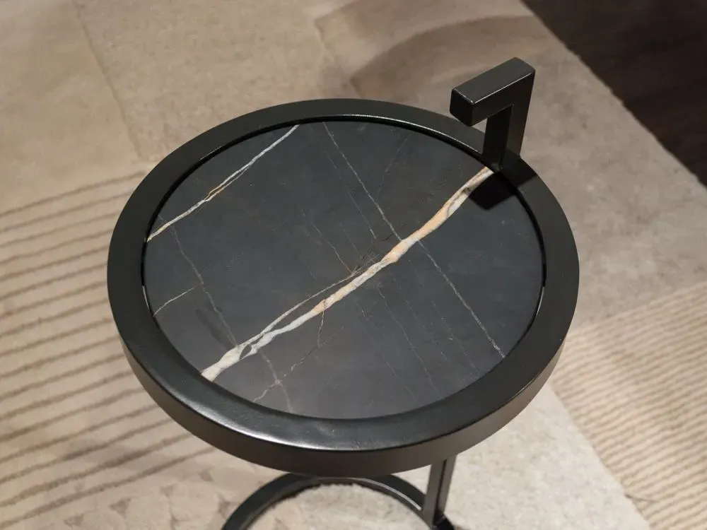 Billy Round Accent Table - Marble