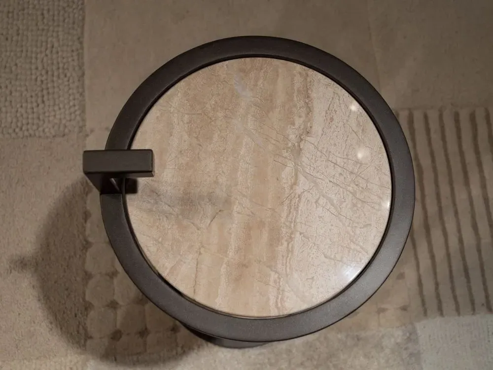 Billy Round Accent Table - Marble