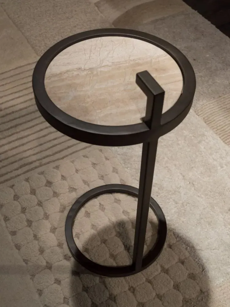 Billy Round Accent Table - Marble