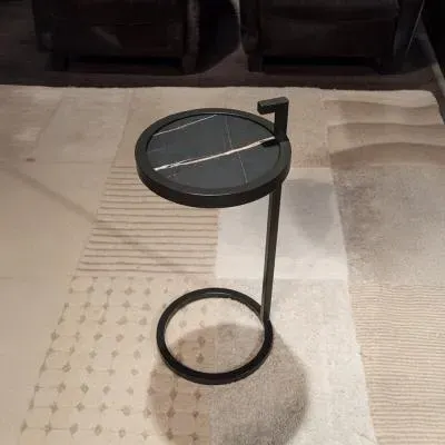 Billy Round Accent Table - Marble image