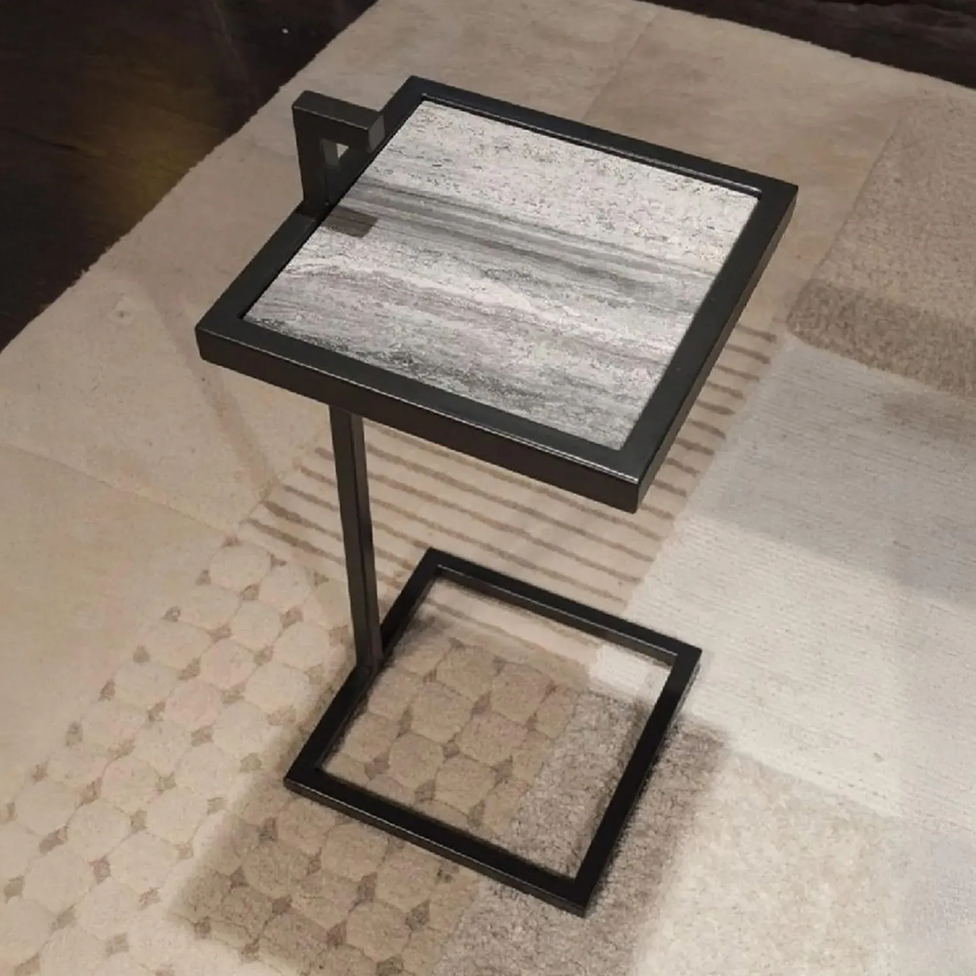 Billy Square Accent Table - Marble