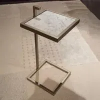 Billy Square Accent Table - Marble