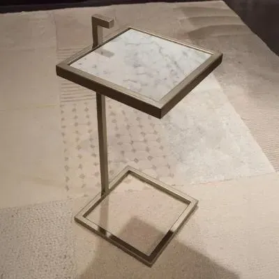 Billy Square Accent Table - Marble