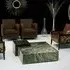 Box Coffee Table - Green, Marble