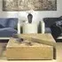 Box Marble Hi-Lo Coffee Table on Casters