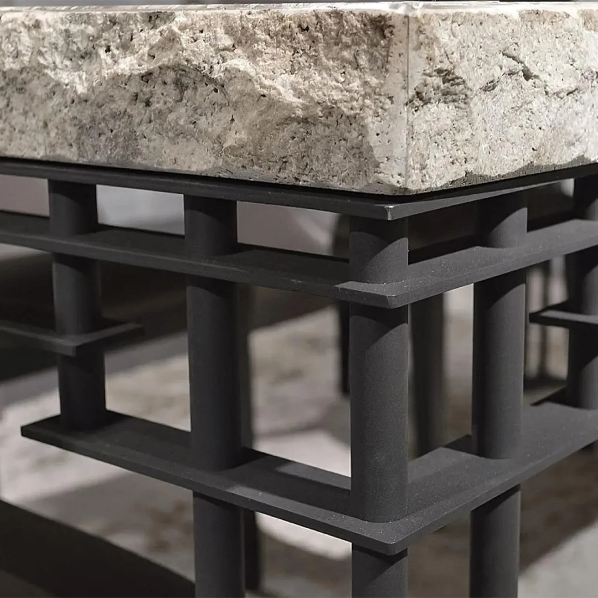 Brooklyn Marble Occasional Table with Metal Base