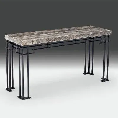 Brooklyn Marble Occasional Table with Metal Base image