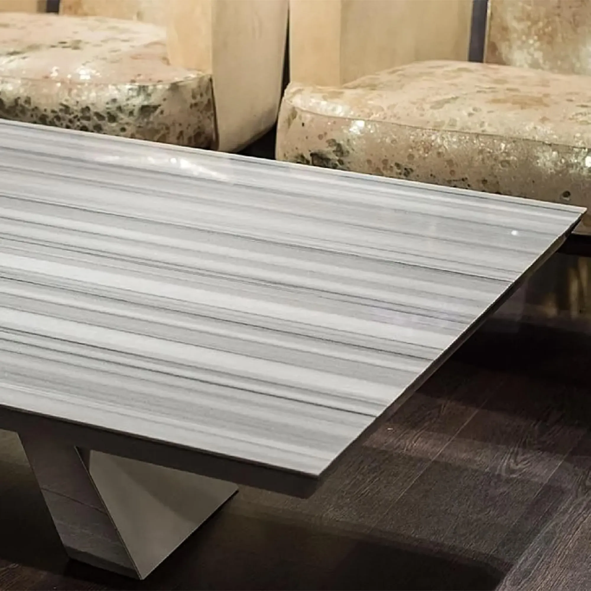 Butterfly Occasional Table - Marble, Stainless Steel