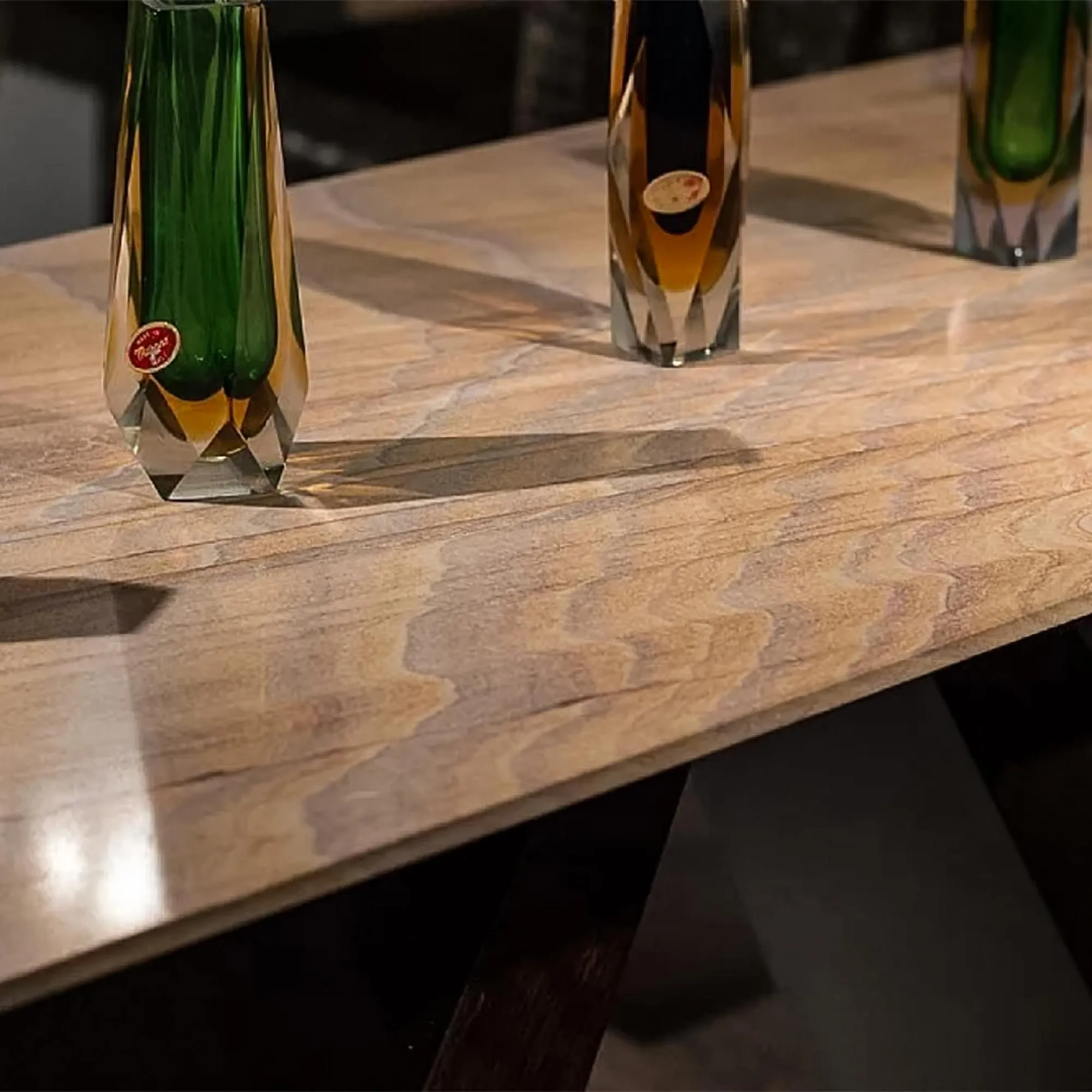 Butterfly Occasional Table - Marble, Wenge Wood