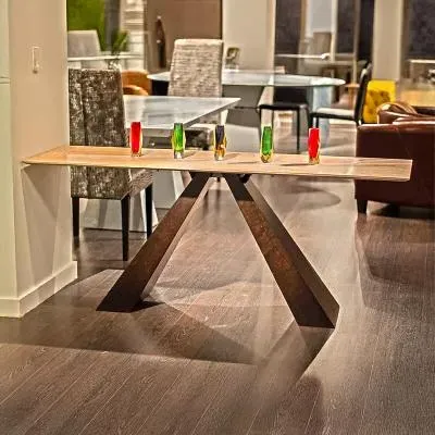 Butterfly Occasional Table - Marble, Wenge Wood image