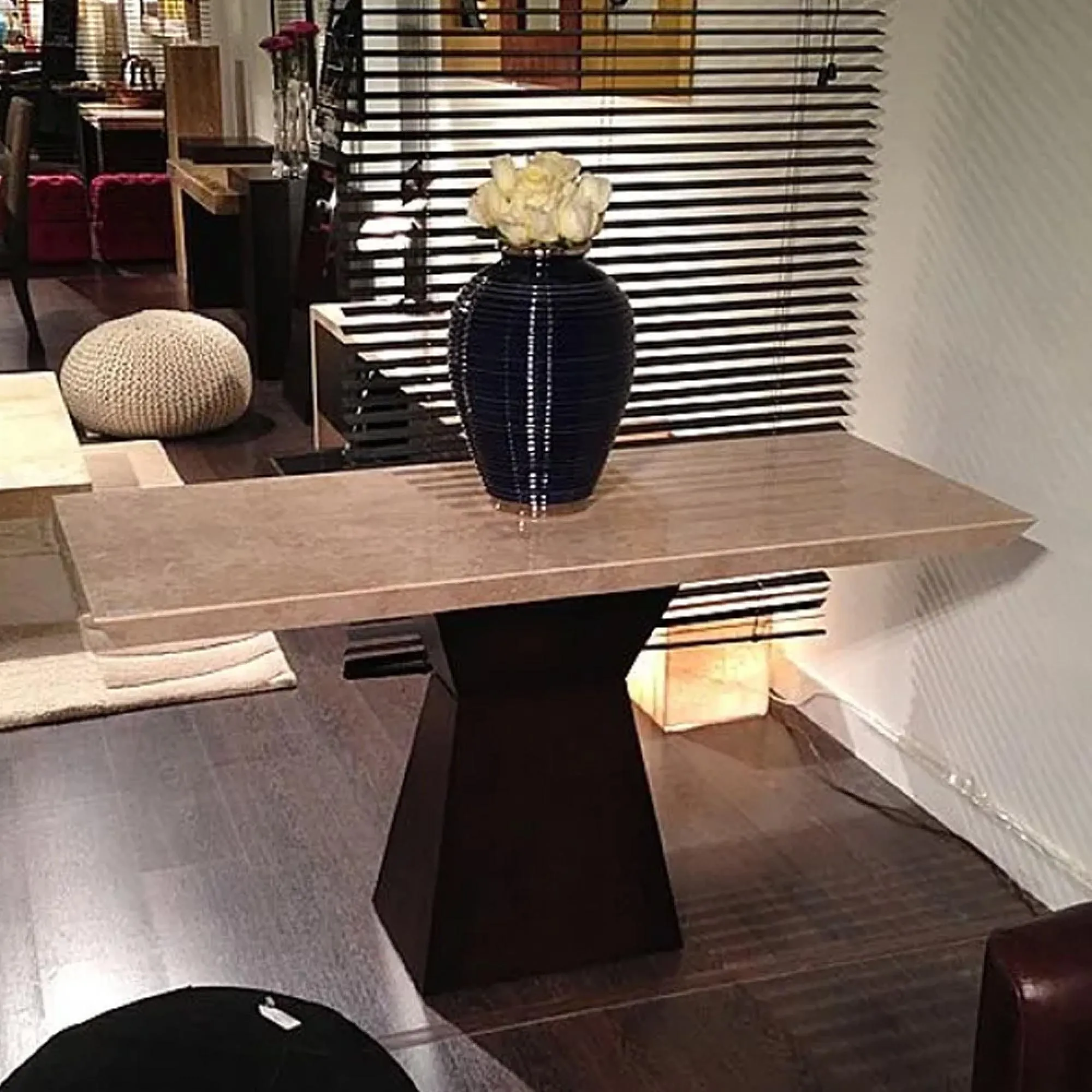 Clepsy Marble Occasional Table - Wenge Wood