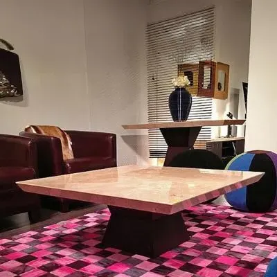 Clepsy Marble Occasional Table - Wenge Wood