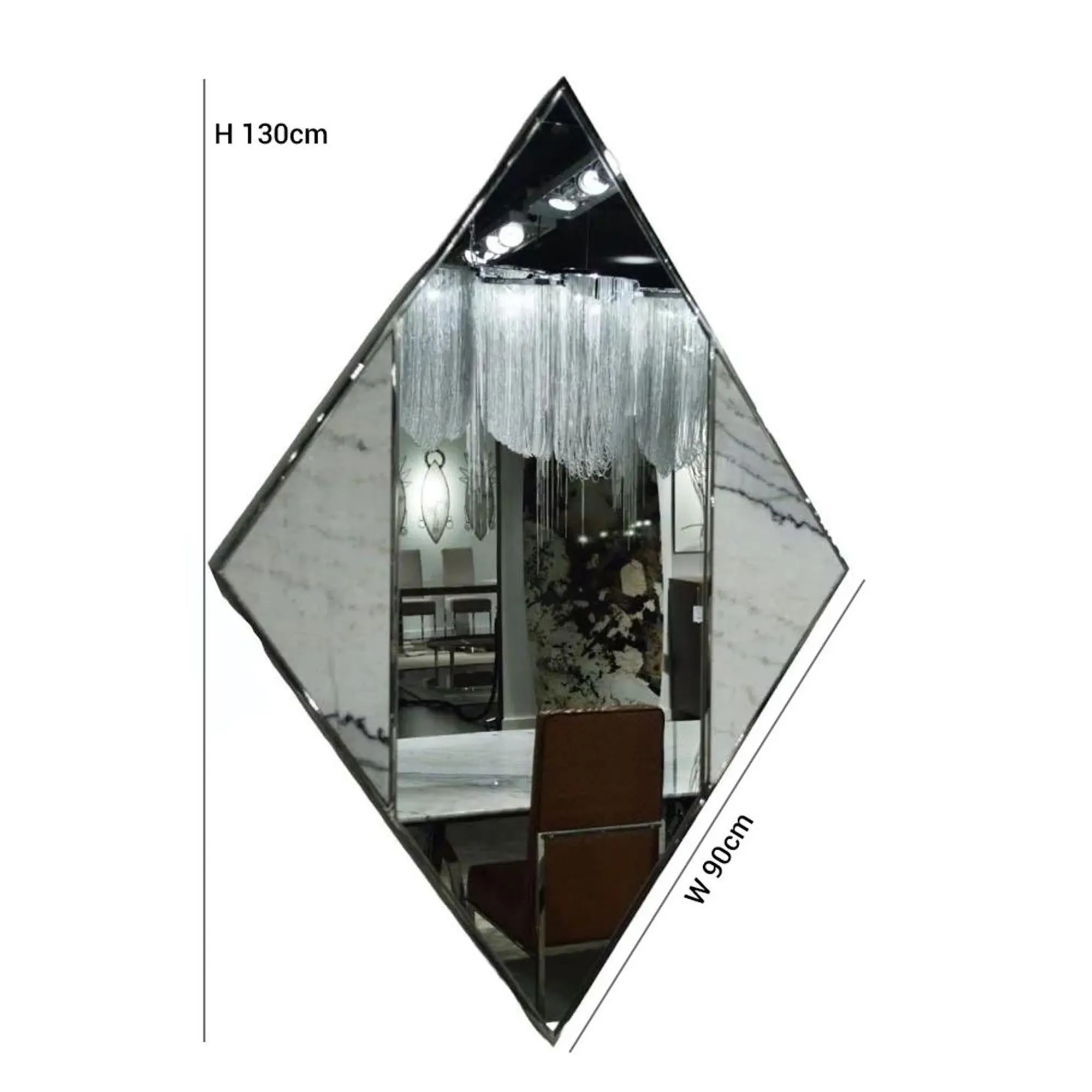 Diamond Wall Mirror - Marble