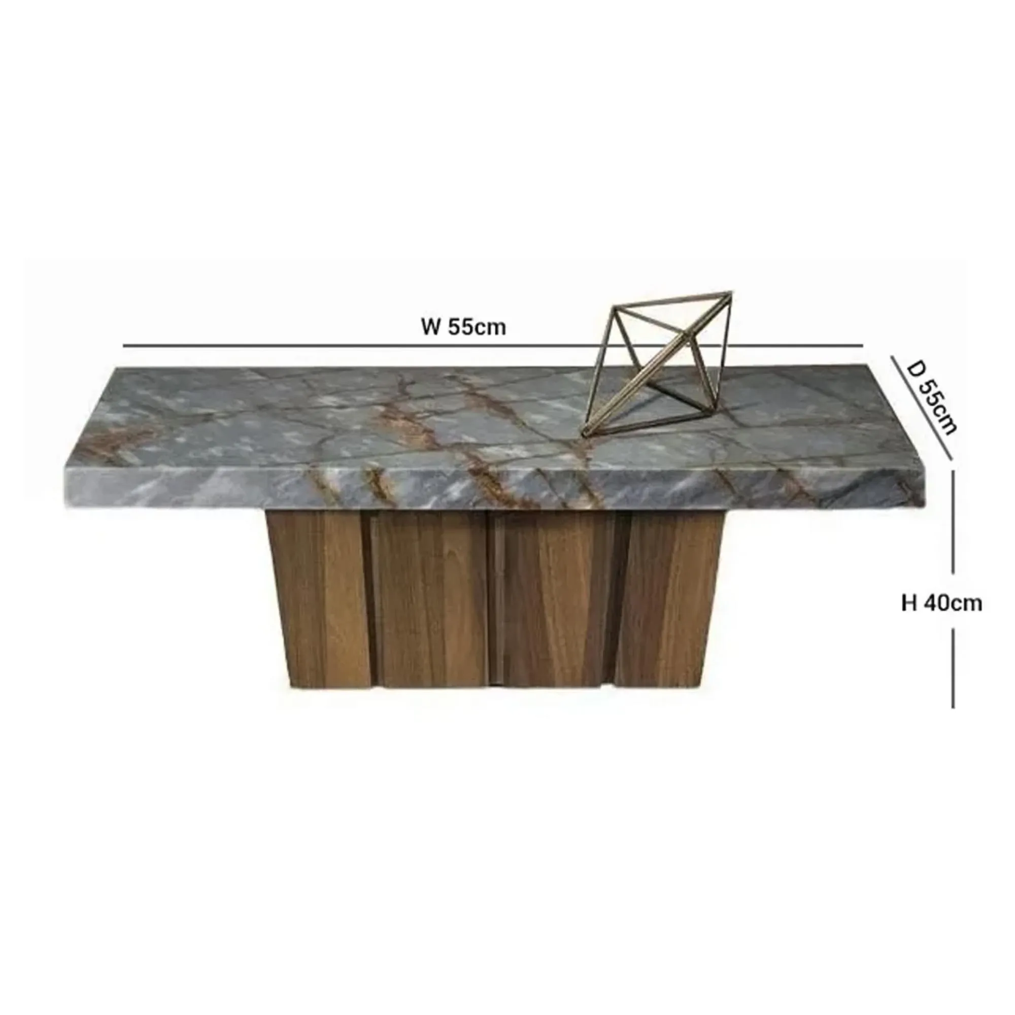 Empire Occasional Table - Marble, Wood